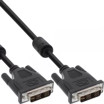 Καλώδιο InLine DVI-I, 18+5 αρσενικό/αρσενικό, Single Link, 2 πυρήνες φερρίτη, 2m