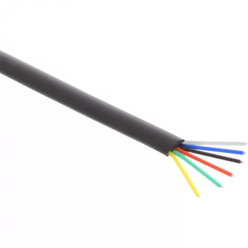InLine Καλώδιο Modular 6-κλωνο flat μαύρο 100m ρολό