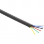 InLine Καλώδιο Modular 6-κλωνο flat μαύρο 100m ρολό