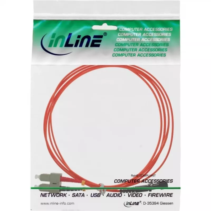 Καλώδιο οπτικών ινών InLine duplex MTRJ/SC 50/125µm OM2 5m
