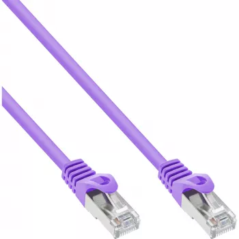 Καλώδιο δικτύου InLine SF/UTP Cat.5e μωβ 7,5 m