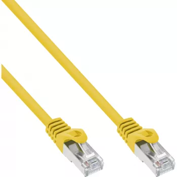 Καλώδιο δικτύου InLine SF/UTP Cat.5e κίτρινο 7,5m