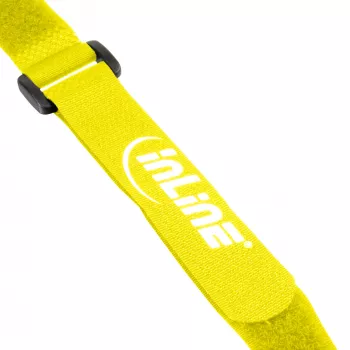 Δεματικά καλωδίων Velcro InLine, 20 x 300 mm, 10 τεμ., κίτρινο