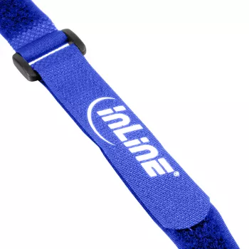 Δεματικά καλωδίων InLine με Velcro 20 x 400 mm 10 τεμ. μπλε