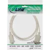 Καλώδιο null modem InLine 9 ακίδων υποδοχή/υποδοχή με σφιγκτήρα 2 m μπεζ