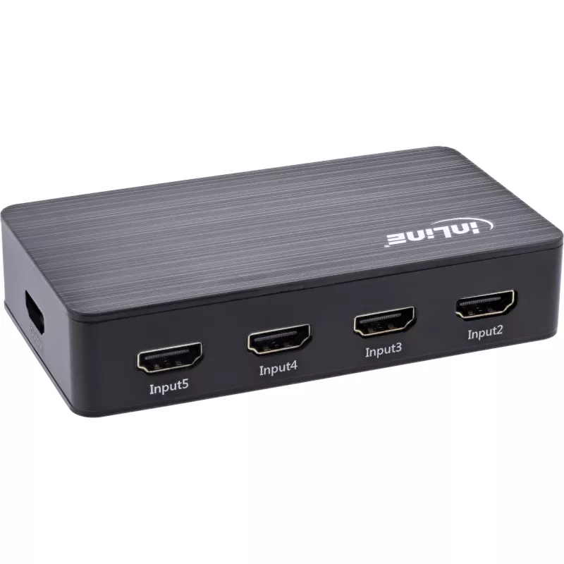 Διακόπτης HDMI InLine 5 θυρών 4K2K@60Hz HDCP 2.2 μαύρο