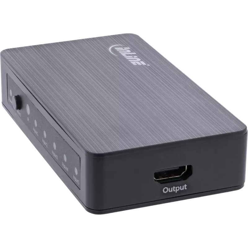Διακόπτης HDMI InLine 5 θυρών 4K2K@60Hz HDCP 2.2 μαύρο