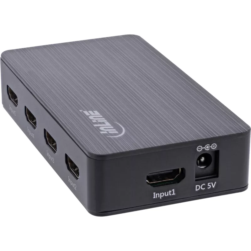 Διακόπτης HDMI InLine 5 θυρών 4K2K@60Hz HDCP 2.2 μαύρο