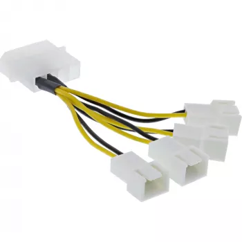 Καλώδιο προσαρμογέα τροφοδοσίας Molex InLine 33341A 0,05 m 4x σύνδεση ανεμιστήρα