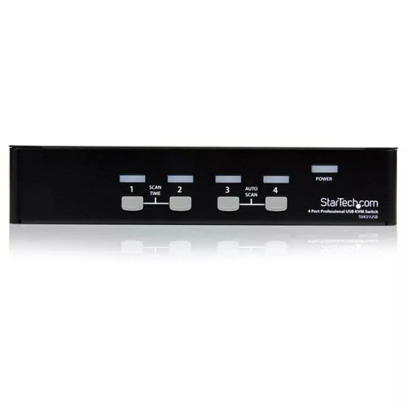 StarTech.com Επαγγελματικός διακόπτης VGA USB KVM 4 θυρών με hub