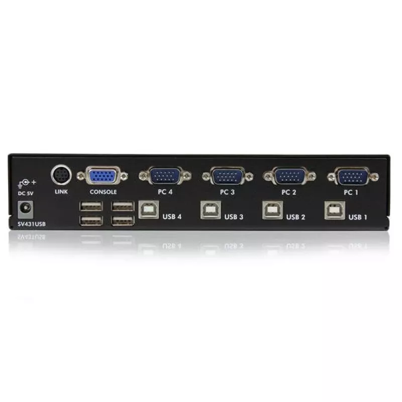 StarTech.com Επαγγελματικός διακόπτης VGA USB KVM 4 θυρών με hub