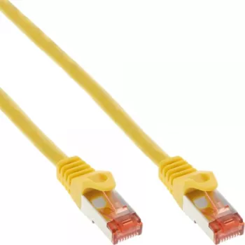 Καλώδιο patch InLine S/FTP PiMF Cat.6 250MHz PVC CCA κίτρινο 10m