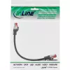 Καλώδιο patch InLine S/FTP PiMF Cat.6 250MHz PVC CCA μαύρο 0,25m