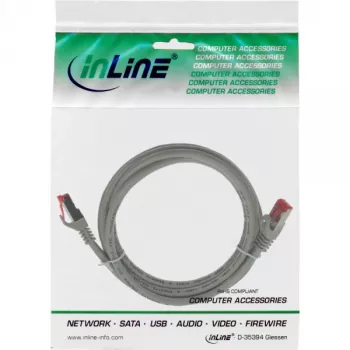 InLine Patchkabel S/FTP PiMF Cat.6 250MHz PVC CCA γκρι 1m