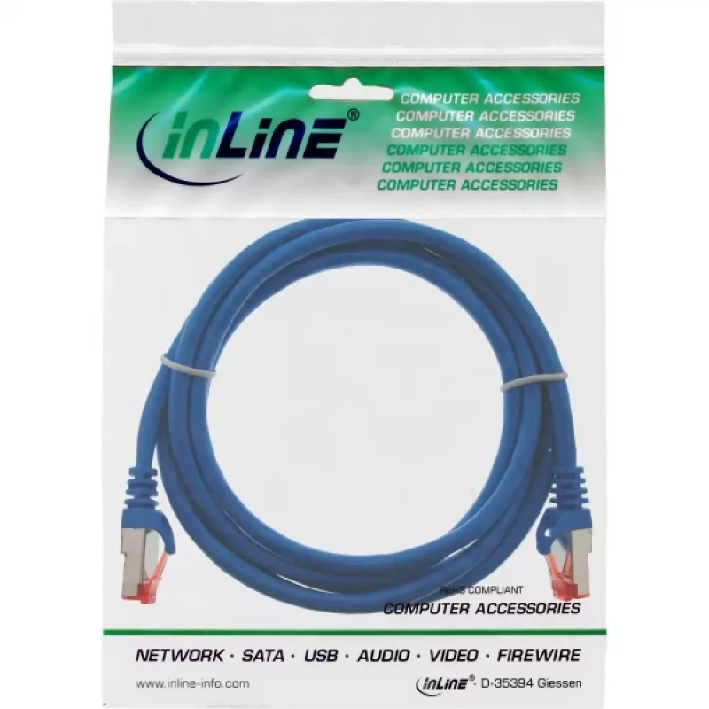 InLine Patchkabel S/FTP PiMF Cat.6 250MHz PVC CCA μπλε 3m