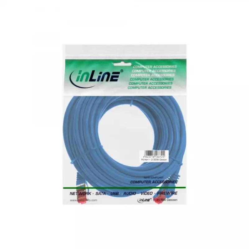InLine Patchkabel S/FTP PiMF Cat.6 250MHz PVC CCA μπλε 5m