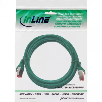 InLine Patchkabel S/FTP PiMF Cat.6 250MHz PVC CCA πράσινο 0,5m
