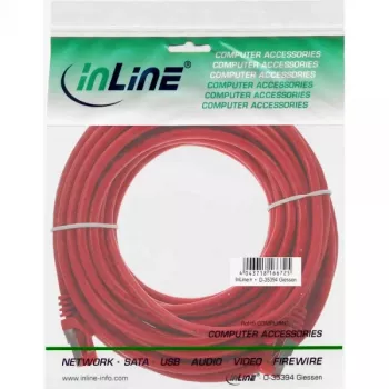 InLine Patchkabel S/FTP PiMF Cat.6 250MHz PVC CCA κόκκινο 10m