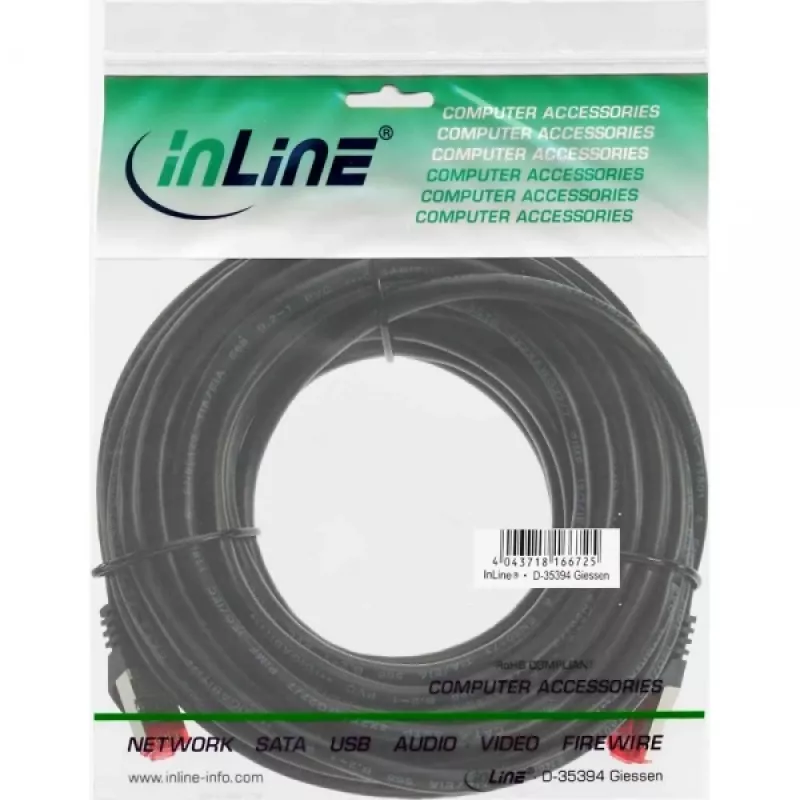 InLine Patchkabel S/FTP PiMF Cat.6 250MHz PVC CCA λευκό 7,5m