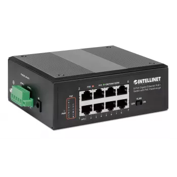 Βιομηχανικός διακόπτης Intellinet 8-Port Gigabit Ethernet PoE+