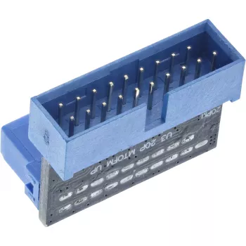 Αντάπτορας InLine USB 3.0 εσωτερικός, βύσμα αρσενικό σε υποδοχή θηλυκή, UP-γωνιακός, 33448O