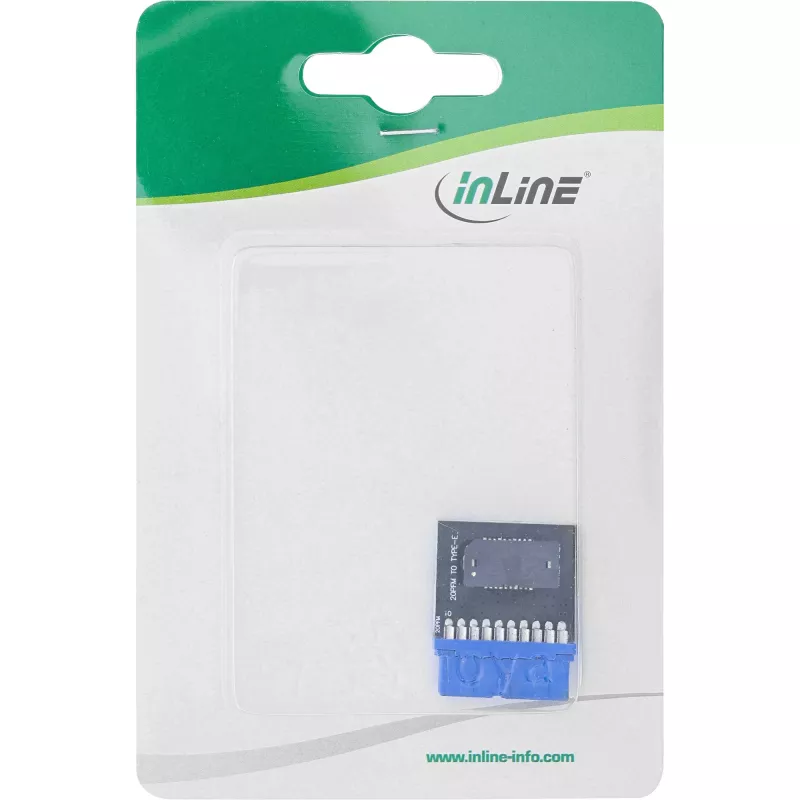 Αντάπτορας InLine USB 3.0 σε USB 3.1 Front Panel Key-B εσωτερικός Πολύχρωμο