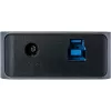 InLine USB 3.2 Gen.1 Hub, 7 θυρών, με διακόπτη, αλουμίνιο, γκρι, με τροφοδοτικό