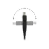 InLine Καλώδιο Patch 180° S/FTP PiMF Cat.6A 500MHz χωρίς αλογόνα χαλκός μαύρο 1m