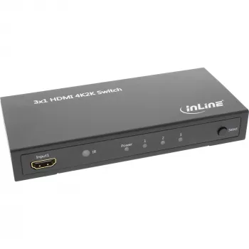 InLine Διακόπτης HDMI 3 IN σε 1 OUT σήμα 4K2K 3D HD Audio