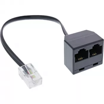InLine Διαχωριστής ISDN 1x RJ45 αρσενικό / 2x RJ45 θηλυκό, 8P4C χωρίς αντιστάσεις