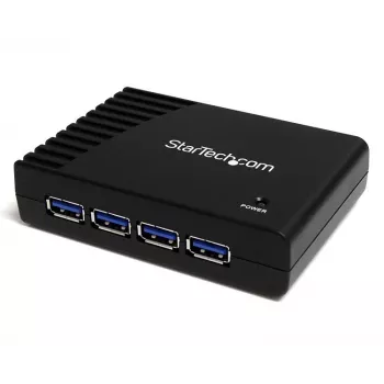 StarTech.com Hub 4 θυρών μαύρο SuperSpeed USB 3.0, USB 3.2 Gen 1 (3.1 Gen 1) Type-A, 5000 Mbit/s, μαύρο, Power, 5 V, 2 A