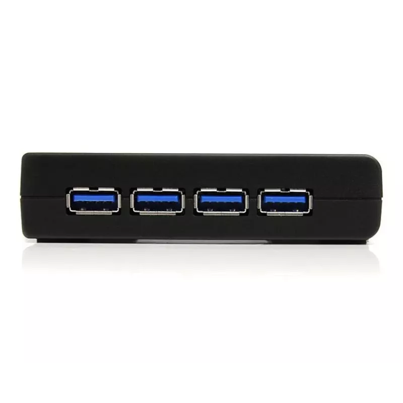 StarTech.com Hub 4 θυρών μαύρο SuperSpeed USB 3.0, USB 3.2 Gen 1 (3.1 Gen 1) Type-A, 5000 Mbit/s, μαύρο, Power, 5 V, 2 A