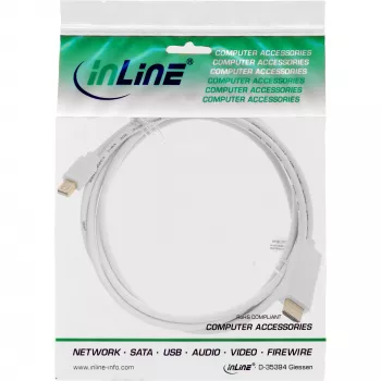 InLine Καλώδιο μετατροπέα Mini DisplayPort σε HDMI 4K2K με ήχο 4K2K 1m