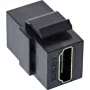 InLine Μονάδα HDMI Keystone Snap-In, 4K/60Hz, HDMI AF/AF μαύρο