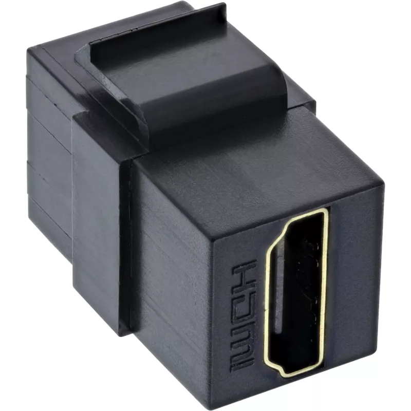 InLine Μονάδα HDMI Keystone Snap-In, 4K/60Hz, HDMI AF/AF μαύρο