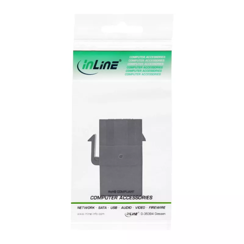 InLine Μονάδα HDMI Keystone Snap-In, 4K/60Hz, HDMI AF/AF μαύρο