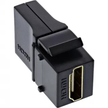 InLine Μονάδα HDMI Keystone Snap-In, 4K/60Hz, HDMI AF/AF γωνιακό μαύρο