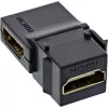 InLine Μονάδα HDMI Keystone Snap-In, 4K/60Hz, HDMI AF/AF γωνιακό μαύρο