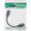 InLine Καλώδιο HDMI 2-πλό Keystone 4K/60Hz, HDMI A θηλυκό/θηλυκό, μαύρο, 0,2 m