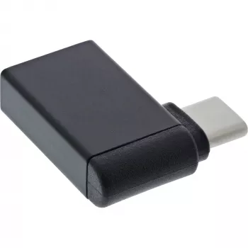 InLine Αντάπτορας USB 3.2 Gen.2, USB-C αρσενικό σε USB-A θηλυκό γωνιακό 90° OTG