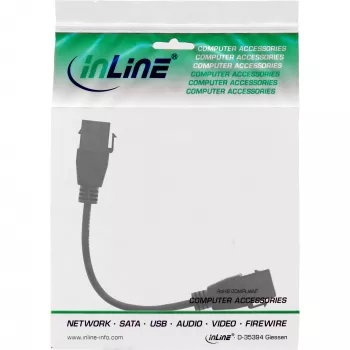 InLine Καλώδιο αντάπτορα USB 3.2 Gen1 2x Keystone, 2x USB A Keystone θηλυκό, 0,2m