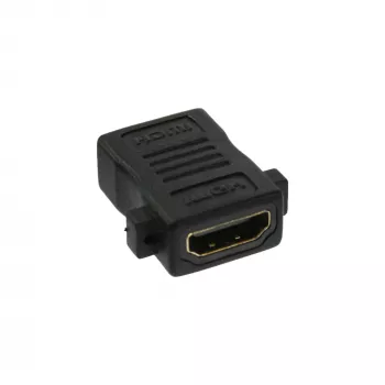 InLine Προσαρμογέας εγκατάστασης HDMI HDMI A υποδοχή / υποδοχή επιχρυσωμένος, 4K2K