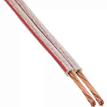 InLine Καλώδιο ηχείων 2x 2,5mm² CCA διαφανές 50m