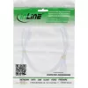 InLine Καλώδιο USB 2.0 Type-A αρσενικό / B αρσενικό, επιχρυσωμένο, με ferrite, λευκό, 1,5 m