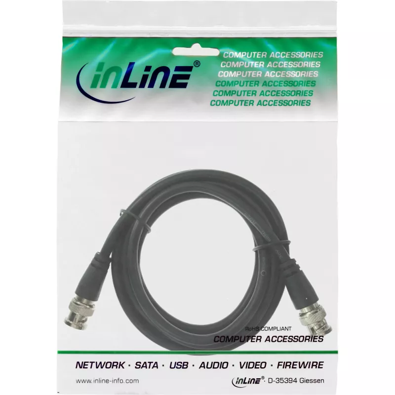 Καλώδιο βίντεο BNC RG59 75 Ohm 2 m InLine 10802