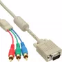 InLine Καλώδιο VGA RGB αρσενικό VGA / 3x αρσενικό RCA 2 m