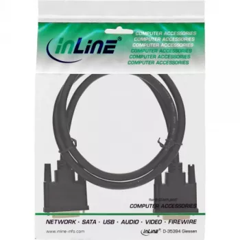 InLine Καλώδιο DVI-D Premium 24+1 αρσενικό/αρσενικό Dual Link επιχρυσωμένο 1m 17771P