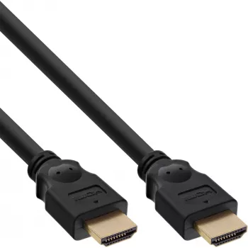 InLine Καλώδιο HDMI, καλώδιο High Speed HDMI, M/M, μαύρο, επιχρυσωμένες επαφές, 7,5 m