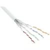 Καλώδιο patch InLine S/FTP PiMF Cat.6 AWG27 PVC CU 100 m, λευκό