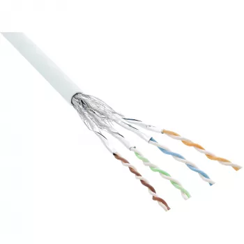 Καλώδιο patch InLine S/FTP PiMF Cat.6 AWG27 PVC CU 100 m, λευκό